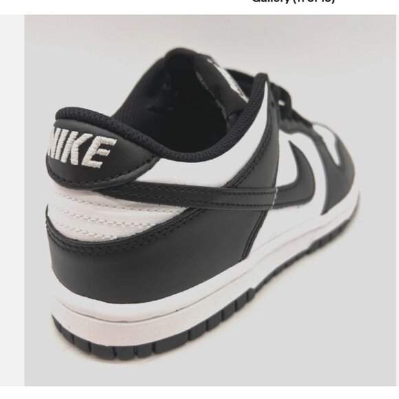Nike Dunk Low Retro White Black Panda CW1590-100 Kids Sneakers Shoes - Picture 11 of 14